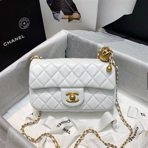 white chanel bags|white chanel crossbody bag.